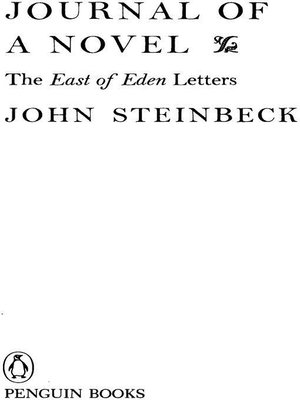 Journal of a Novel - ebook